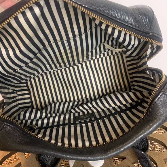 Authentic Kate Spade Black Pebbled Leather Satchel With Gold Hardware - Picture 7 of 7